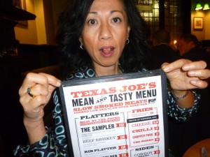 Yeeek!!!! The menu was sooo sticky, I did not want to hold!!!!
